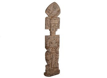 SCULPTURE TRIBALE EN BOIS NATUREL HM4723551