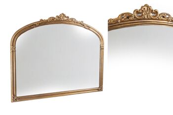 MIROIR GUIRLANDE MÉTAL DORÉ 105X105X88CM HM2511