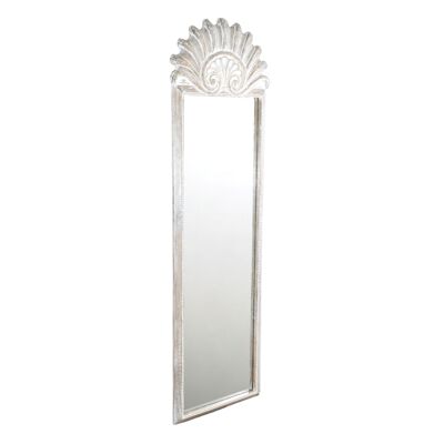 MIROIR MANCHE BOIS NATUREL/BLANC 76X4X180CM HM3011