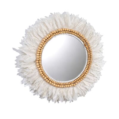 MIROIR PLUME BLANCHE HM47568