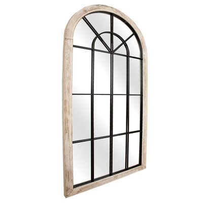 WOOD/METAL WINDOW MIRROR HM232325