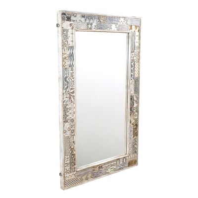 CARVED WOODEN MIRROR HANDLE 77X5X122CM HM1835