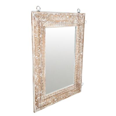 CARVED WOODEN MIRROR HANDLE 100X5X130CM HM1836