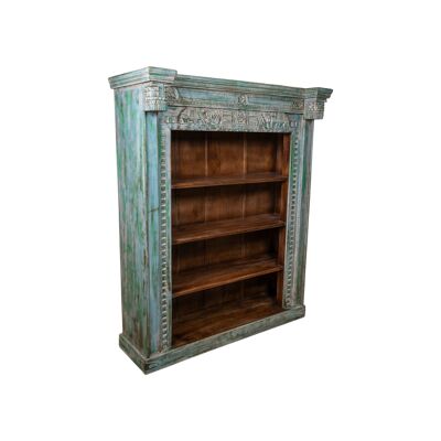 LIBRERIA IN LEGNO DI MANGO 148X52X180CM HM1829