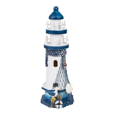 WOODEN MARINE LANTERN 9X9X23CM HM843557