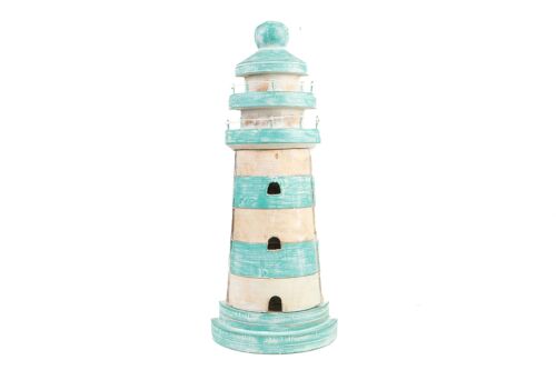 FAROL MADERA TURQUESA HM47591
