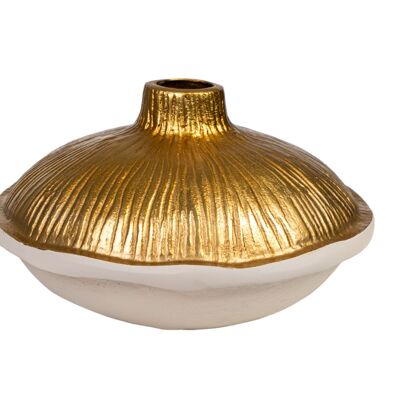 VASO IN ALLUMINIO BIANCO/ORO HM33737