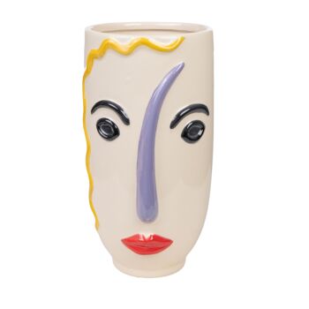 VASE FACES CÉRAMIQUE COULEURS HM283