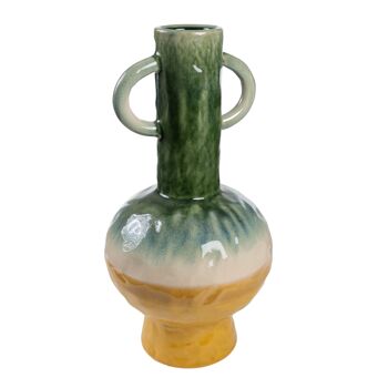 VASE EN CÉRAMIQUE AVEC POIGNÉES MULTICOLORE HM295