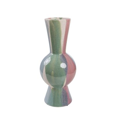 VASO CERAMICA MULTICOLORE 14X14X32CM HM290