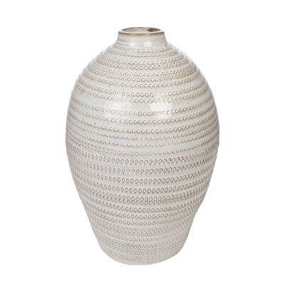 SMOOTH NARROW MOUTH VASE TERRACOTTA 24X24X35CM HM211