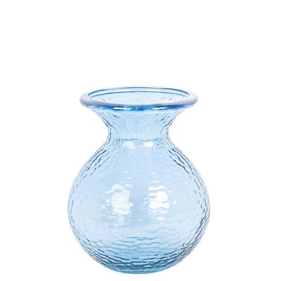 BLUE RECYCLED GLASS VASE HM261116