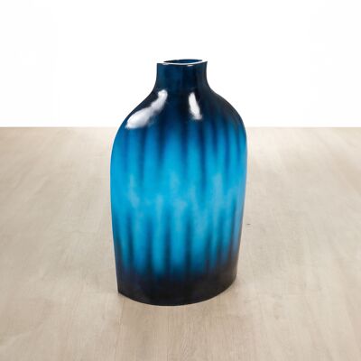 VASE CÉRAMIQUE BLEU FORMENTERA 55X32X80CM HM47652