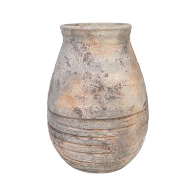 TERRACOTTA WIDE MOUTH VASE HM25