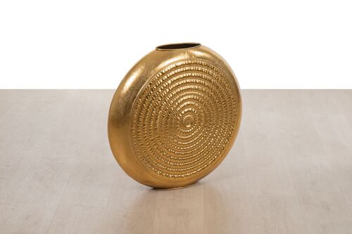 JARRON CIRCULO METAL DORADO 63X63X59CM HM254