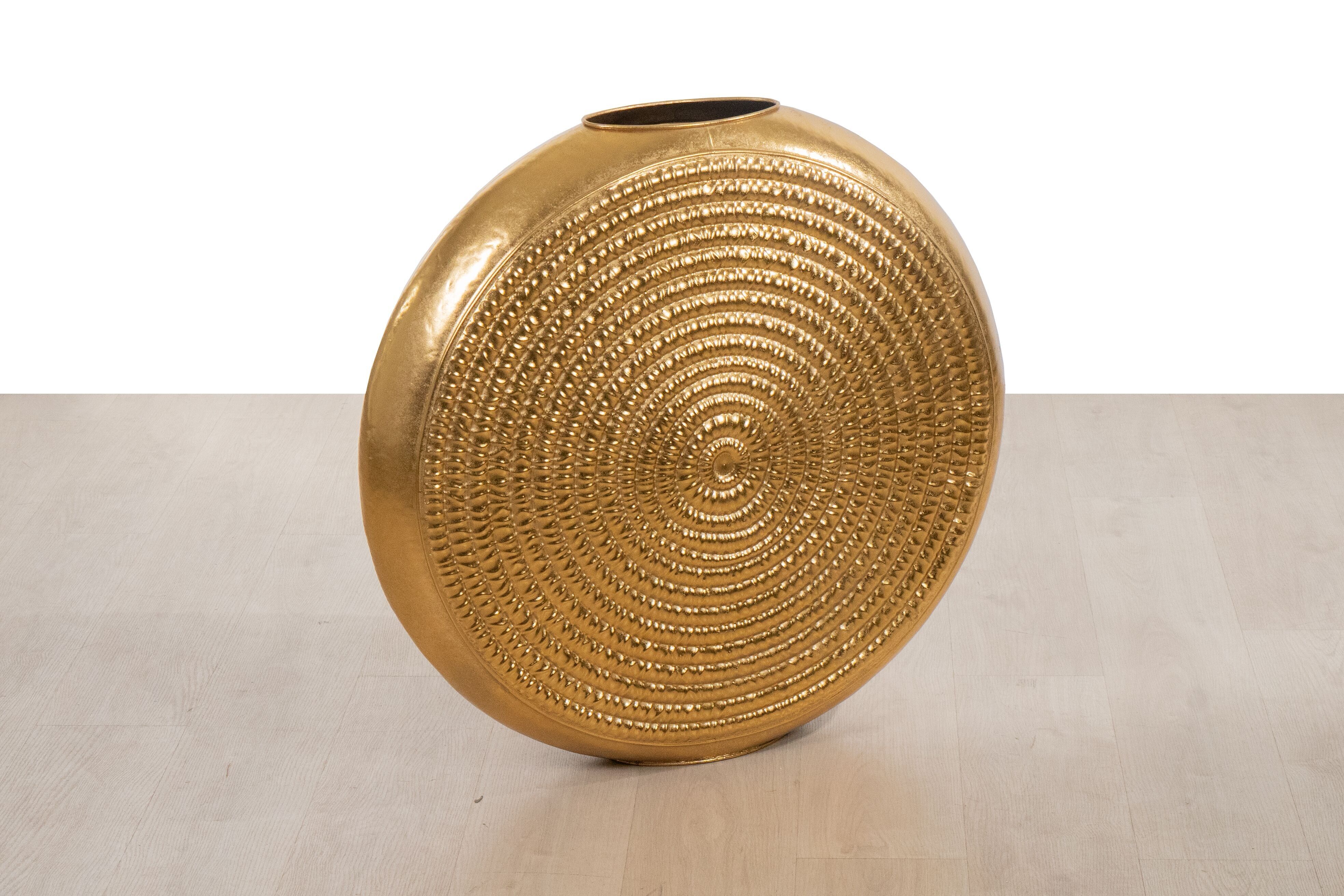 GOLDENE METALLKREISVASE HM255