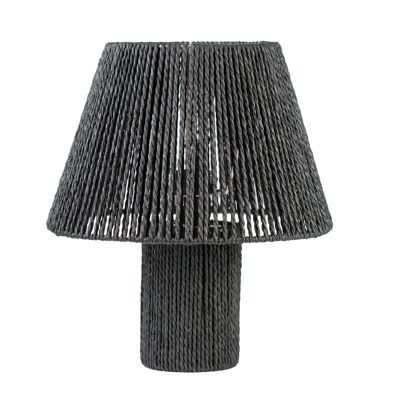 LAMP WITH BLACK ROPE SCREEN 22X22X36CM HM843600
