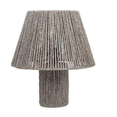 LAMP WITH GRAY ROPE SCREEN 22X22X36CM HM843601