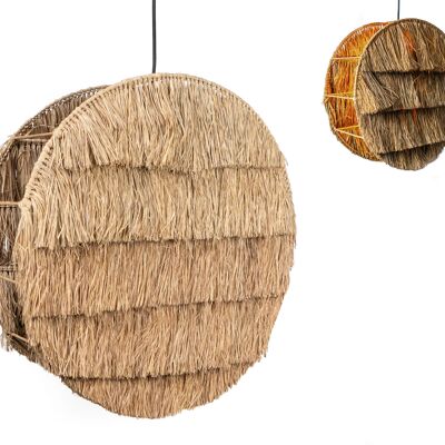 LAMPE CERCLE EN FIBRE NATURELLE HM47288