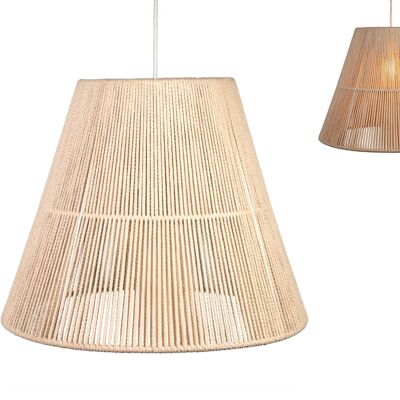 LAMPADA A SOSPENSIONE IN CORDA DI COTONE BIANCO HM1116