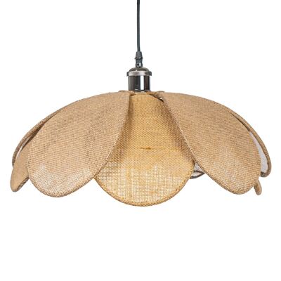 LAMPE FEUILLES DE FLEURS DE JUTE HM47553