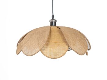 LAMPE FEUILLES DE FLEURS DE JUTE HM47553