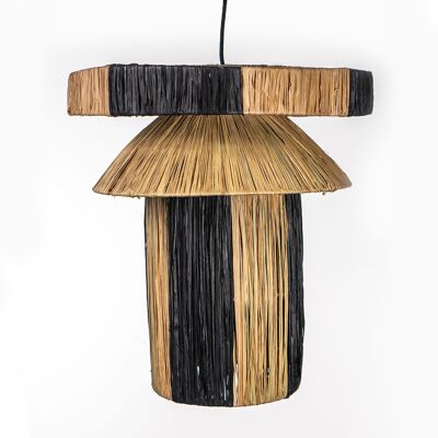 LAMPE RAPHIA NATUREL/NOIR HM47293