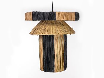 LAMPE RAPHIA NATUREL/NOIR HM47293