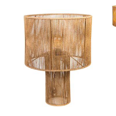 S/TABLE LAMP WITH JUTE SCREEN 30X30X43CM HM1120