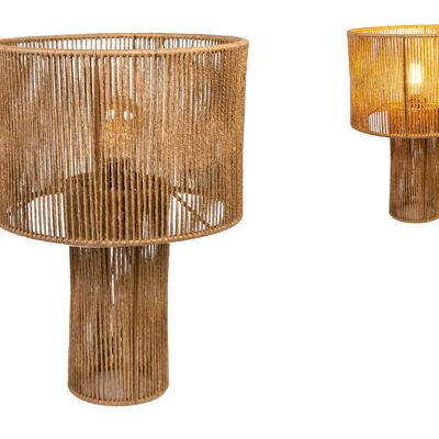 S/TABLE LAMP WITH JUTE SCREEN HM1121