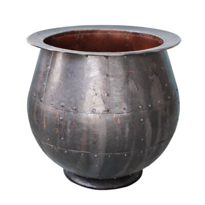 BLACK METAL FLOWER POT 46X46X49CM HM1833