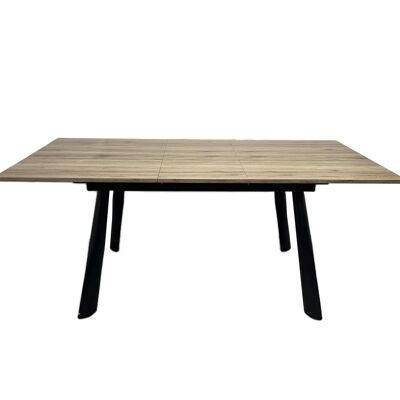 TABLE DM EXTENSIBLE À 180 CMS PIEDS EN MÉTAL 0X90X76CM HM1218