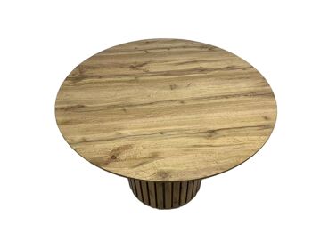 REDDA PIETEMENT DE TABLE CYLINDRE PLAQUÉ DM 100X100X76CM HM1220 2