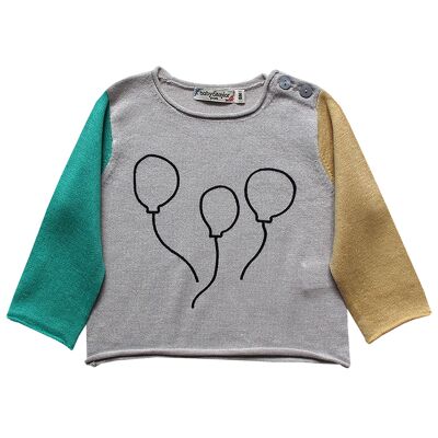 Pull Bébé Limonade coloris Nuage