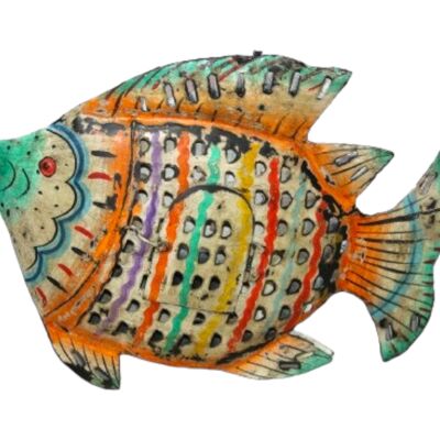 POISSON EN MÉTAL COLORÉ HM1840