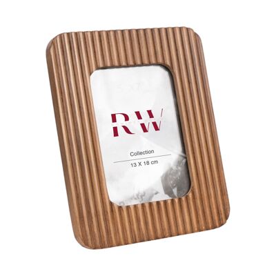 STRIPED WOODEN PHOTO FRAME 13X18X26CM HM811