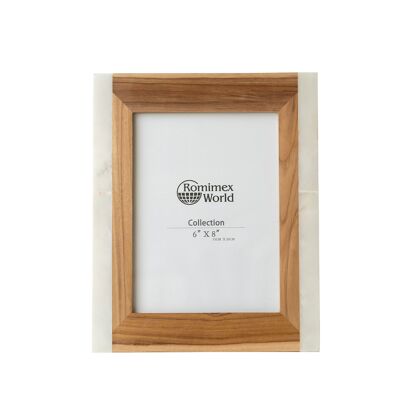 WOOD/MARBLE PHOTO FRAME 15X20X0CM HM31104415