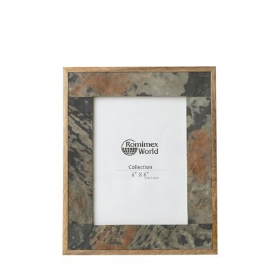 WOOD/SLATE PHOTO FRAME 15X20X0CM HM31104515