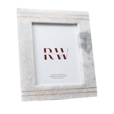 INCRUST MARBLE PHOTO FRAME. BRASS 20X25X5CM HM101820