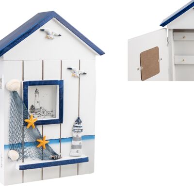 PORTE CLÉS MAISON EN BOIS 20X7X31CM HM843607