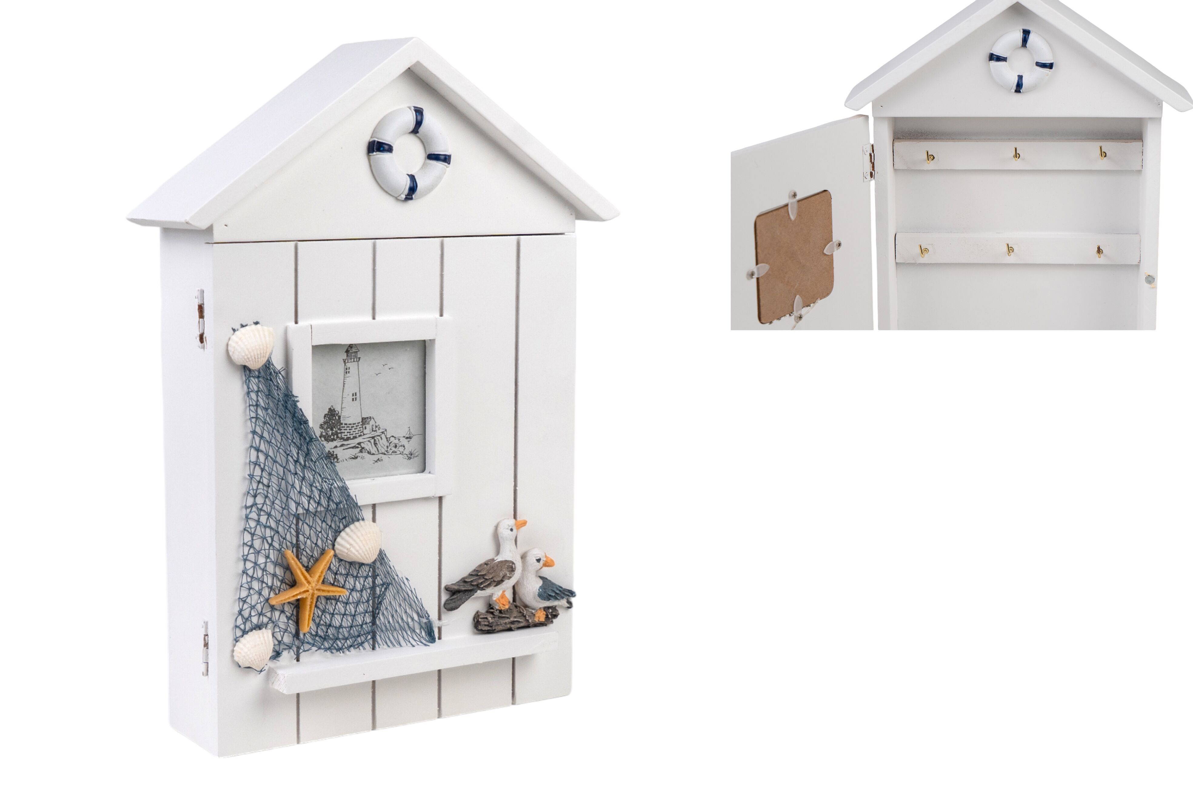 PORTACHIAVI CASA IN LEGNO HM843609