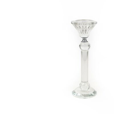 GLASS CANDLE HOLDER HM843624
