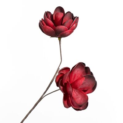 BRANCH 2 RED FOAM FLOWERS 25X25X88CM HM910