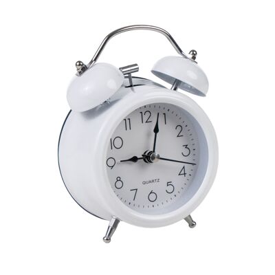 CLOCK WITH ALARM METAL 9X5X13CM HM843806