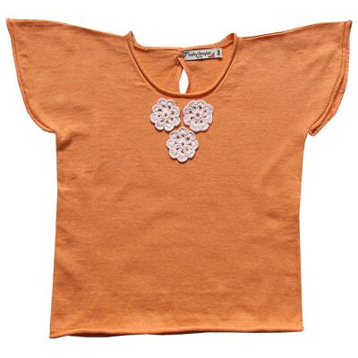 T-shirt Enfant Guimauve coloris Corail