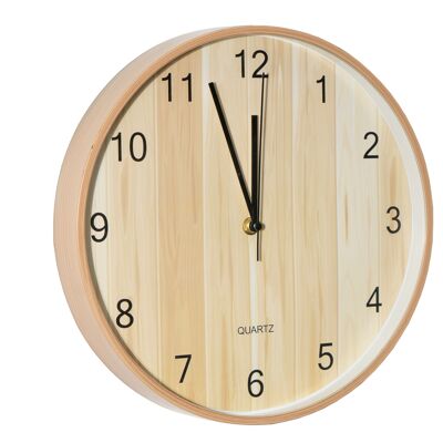 HORLOGE MURALE COULEUR BOIS HM843814