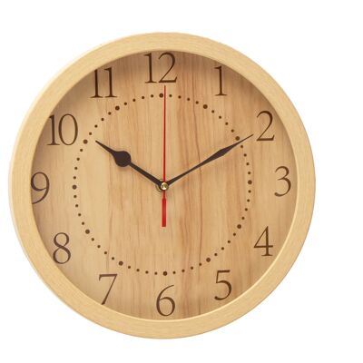 WANDUHR IN HOLZFARBE 30X2X30CM HM843815