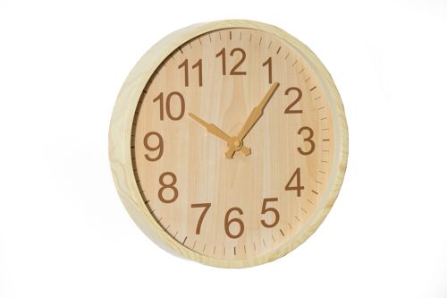 RELOJ PARED COLOR MADERA HM843817