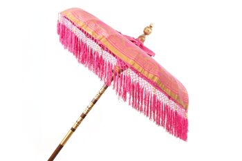 PARAPLUIE BALINAIS PEINT FUCHSIA 150X150X200CM HM47559 1