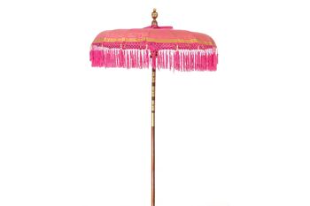 PARAPLUIE BALINAIS PEINT FUCHSIA 150X150X200CM HM47559 2